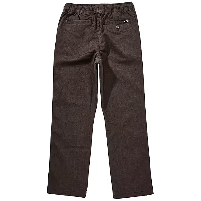 Billabong - Boys Larry Twill Pants in Raven