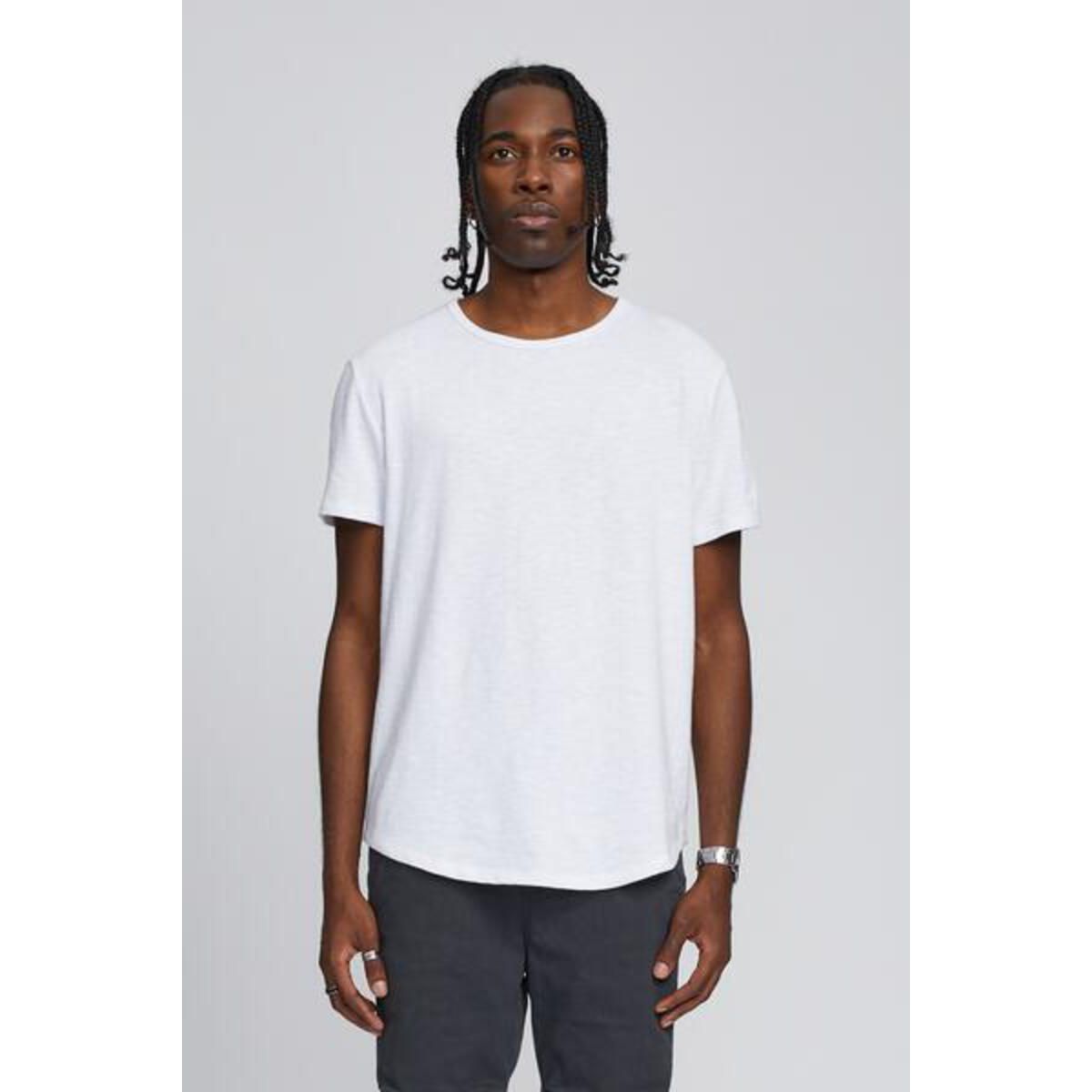 Kuwalla Tee - Slub Hi Lo Tee in White