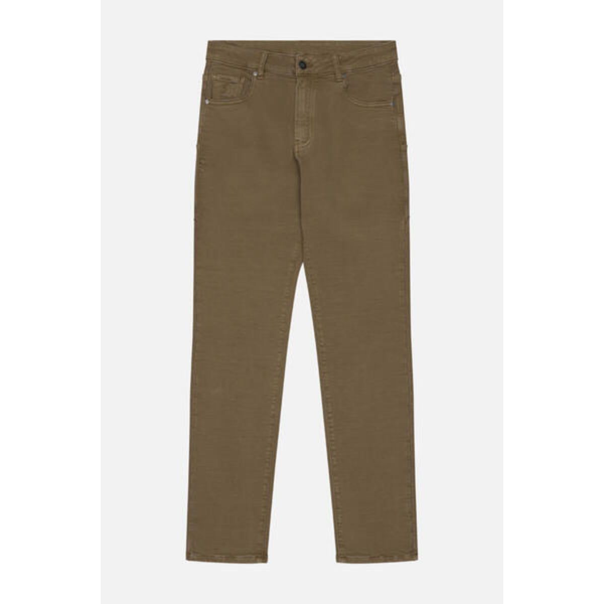 Kuwalla - Super Stretch Knit Denim in Taupe