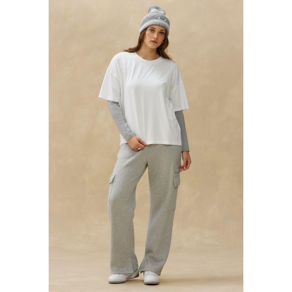 Kuwalla Tee - Long Boxy Tee in White