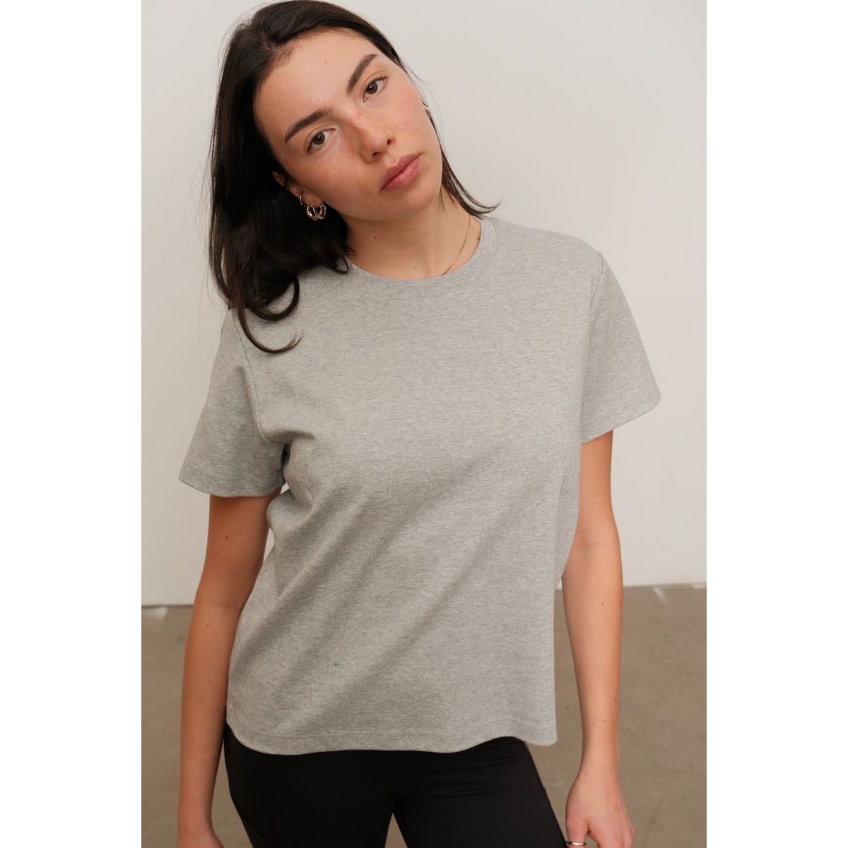 Kuwalla Tee - Classic Cotton Tee in Heather Grey