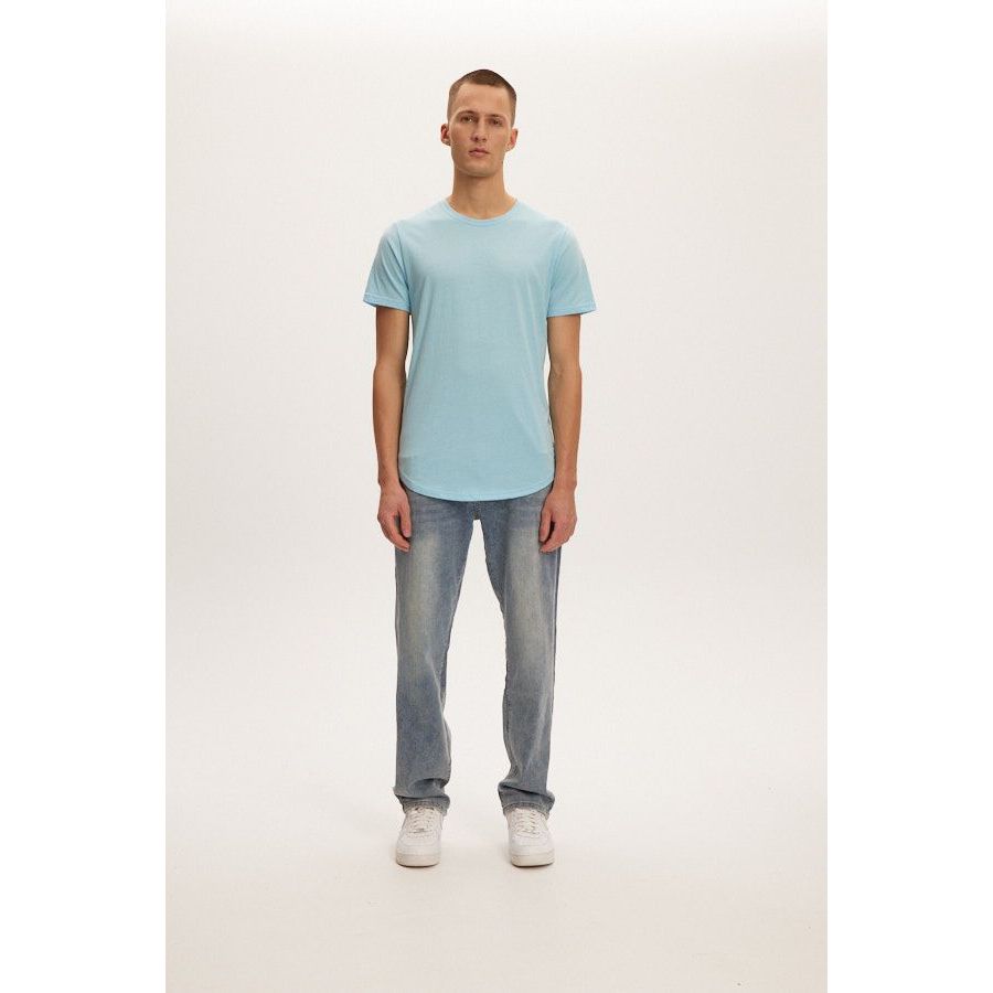 Kuwalla Tee - Straight Leg Denim in Mid Blue