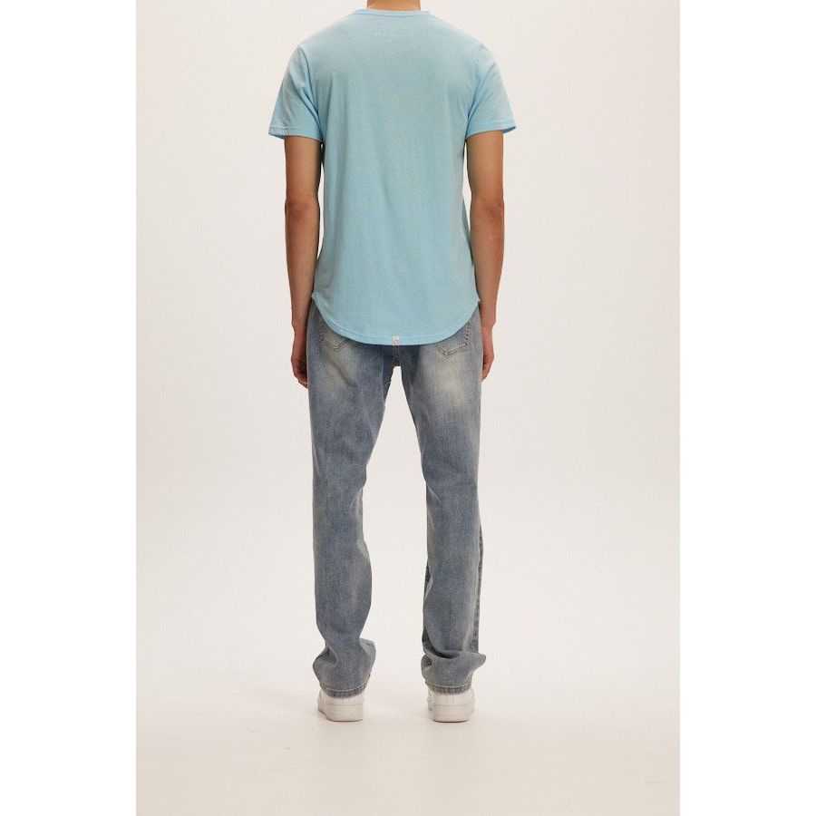 Kuwalla Tee - Straight Leg Denim in Mid Blue