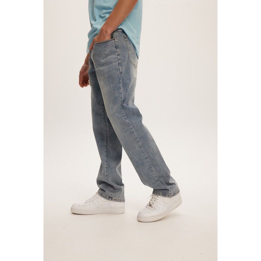 Kuwalla Tee - Straight Leg Denim in Mid Blue