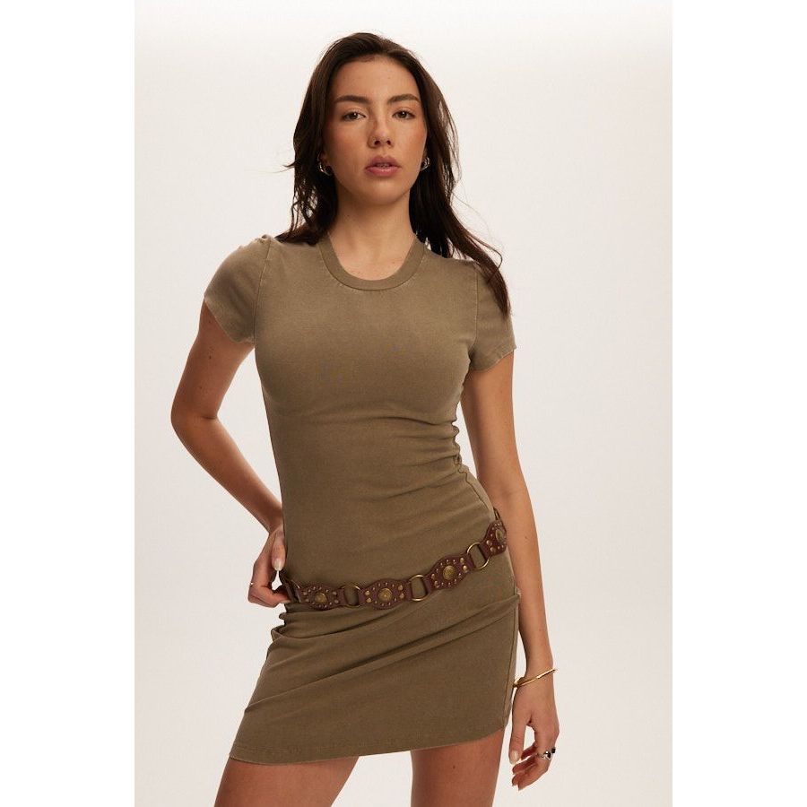 Kuwalla Tee - Amber Contour Dress in Washed Sage