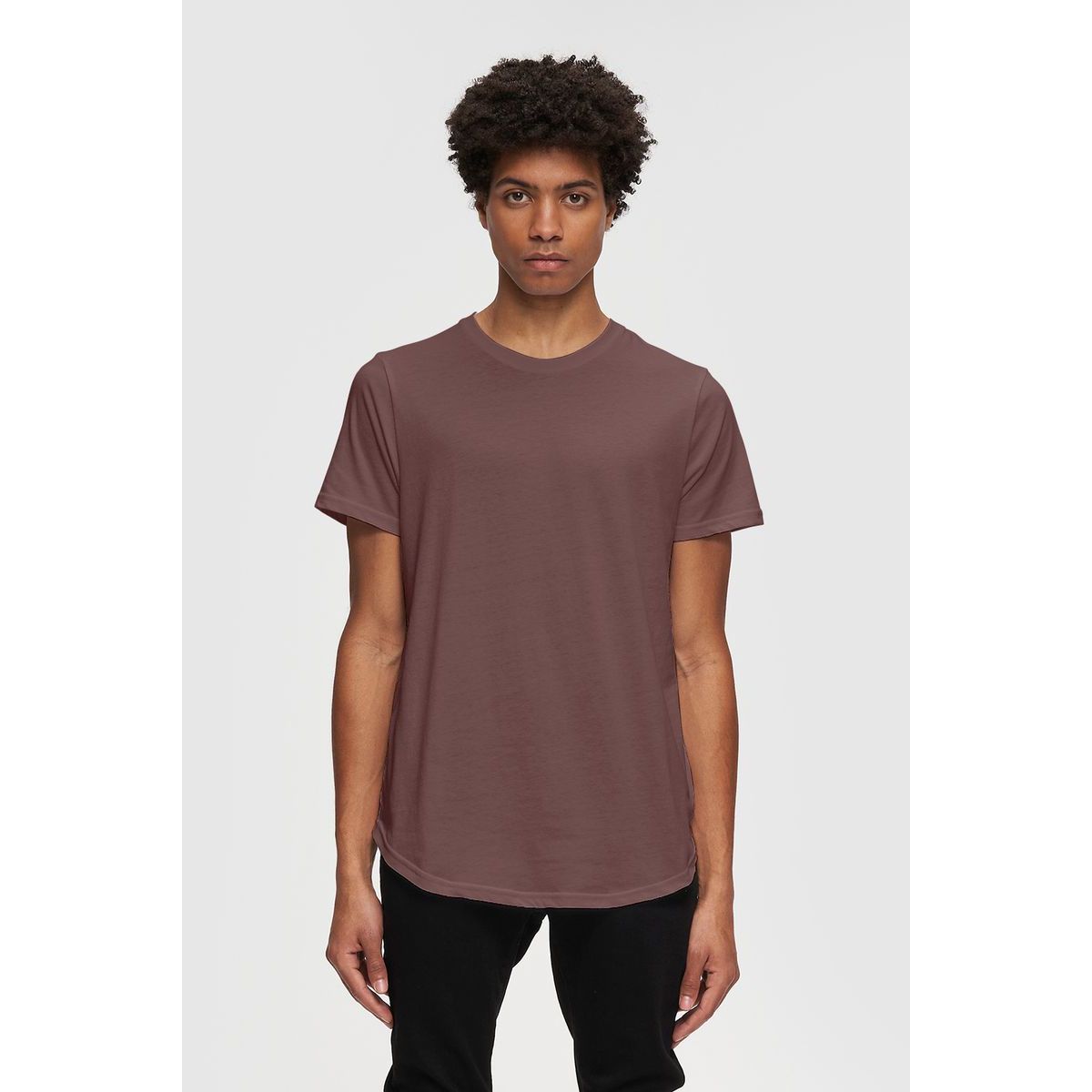 Kuwalla Tee - Eazy Scoop Tee in Marron