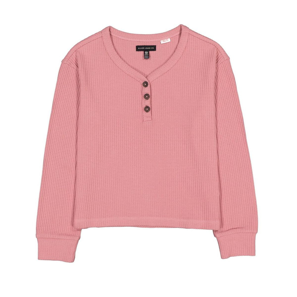 Silver Jeans - Girls Henley in Pink