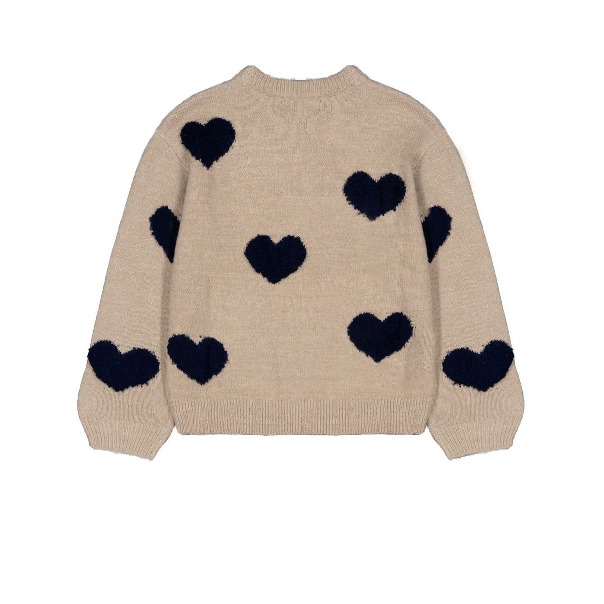 Silver Jeans - Girls Heart Sweater in Heather Oatmeal