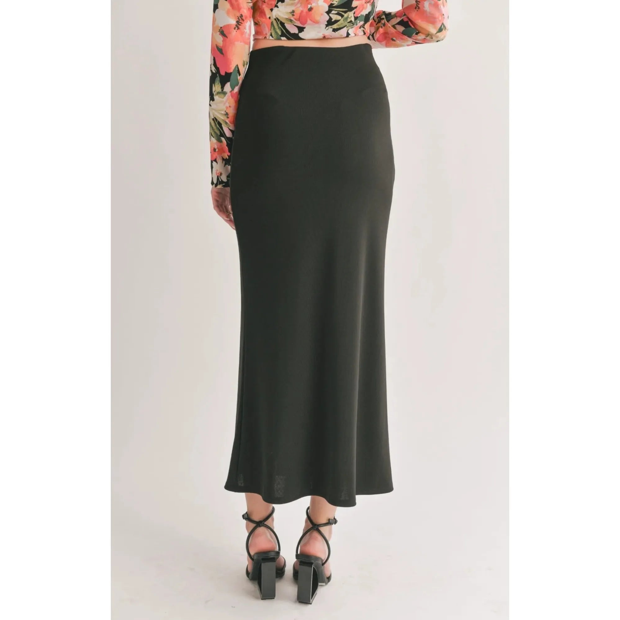 Sage The Label - Icon Maxi Skirt in Black