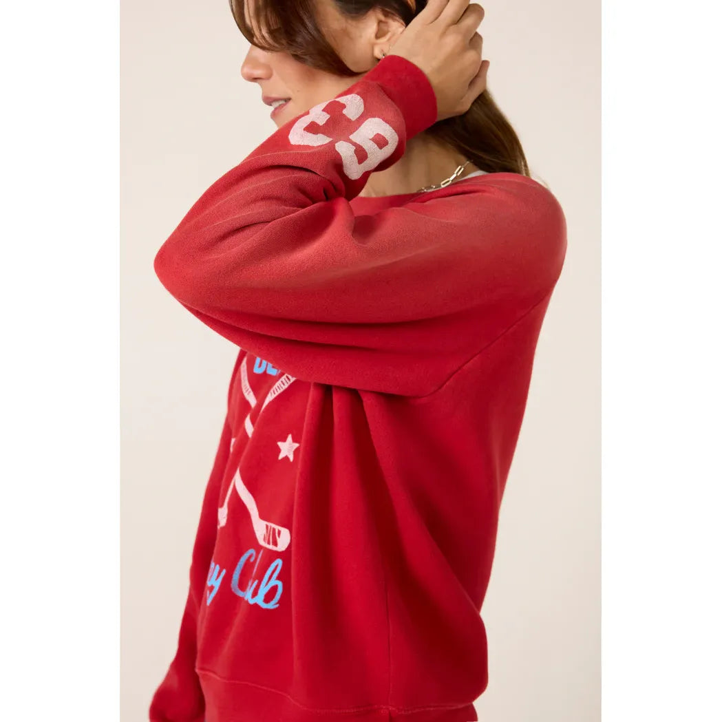 Daydreamer - Hockey Club Sweatshirt in Racing Red