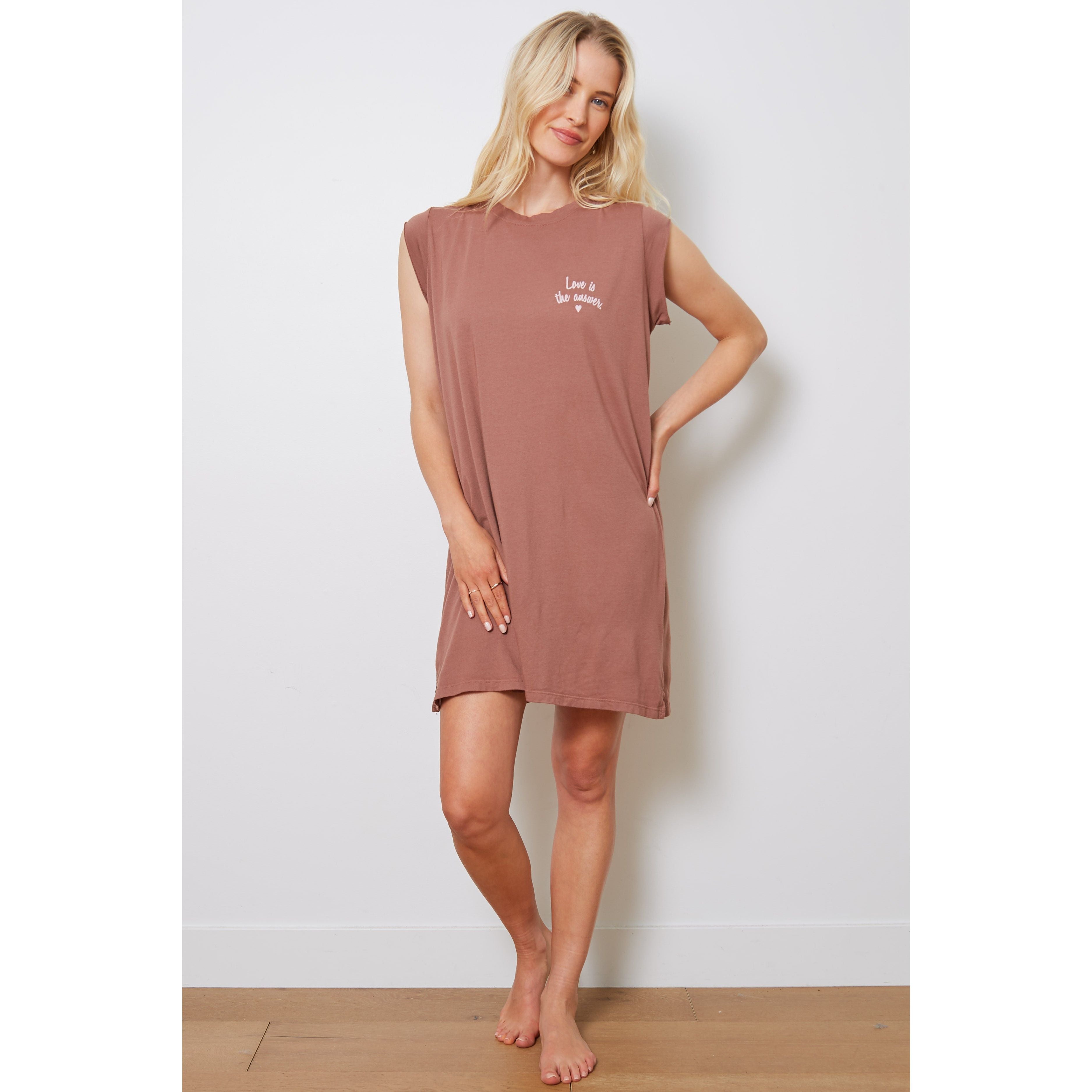 Good Hyouman - Love is the Answer Lani Dress in Coconut Shell
