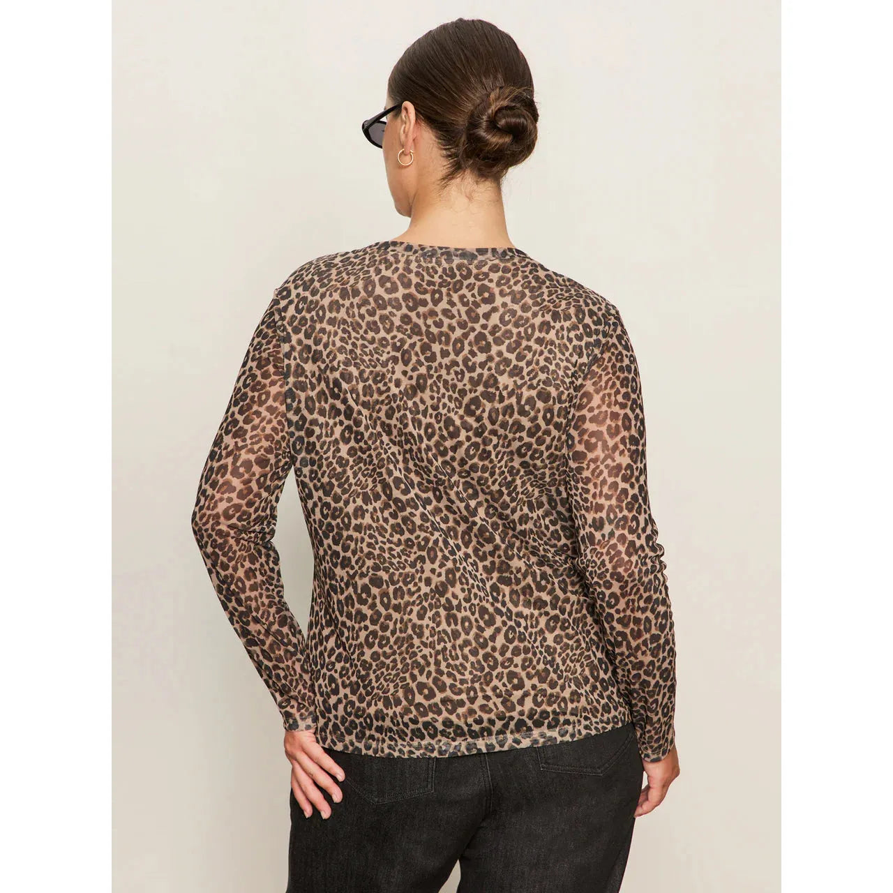 Sanctuary - Perfect Mesh Long Sleeve Tee in French Kitty
