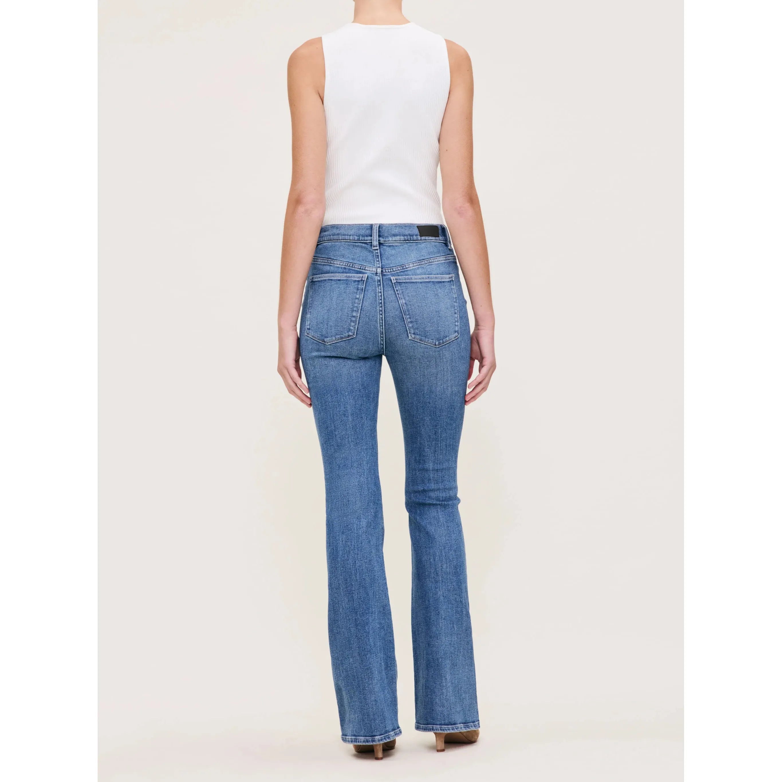 DL1961 - Bridget Boot High Rise Instasculpt Crop Jean in Wythe