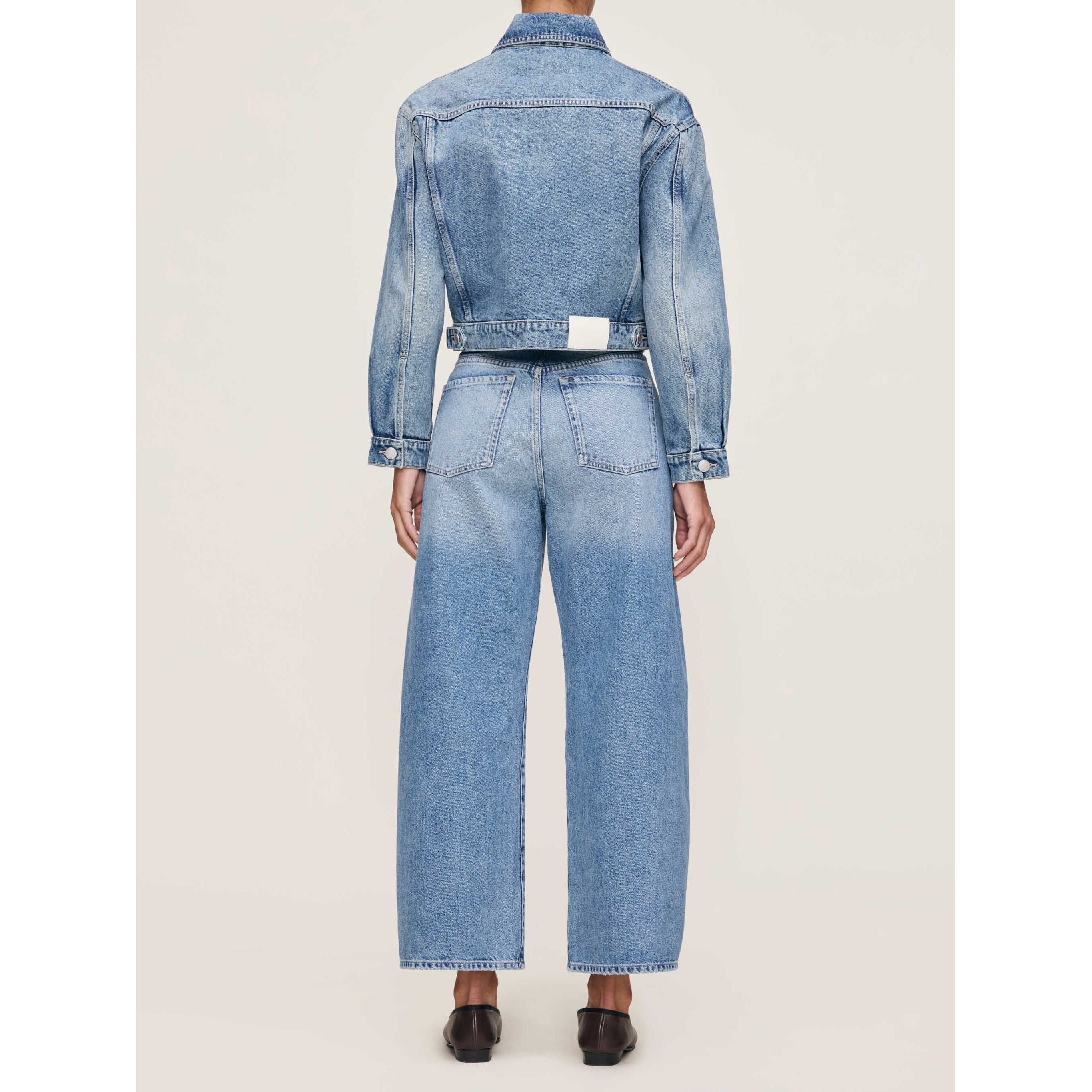 DL1961 - Taylor Relaxed Barrel Ultra High Rise Jeans in Salt Lake