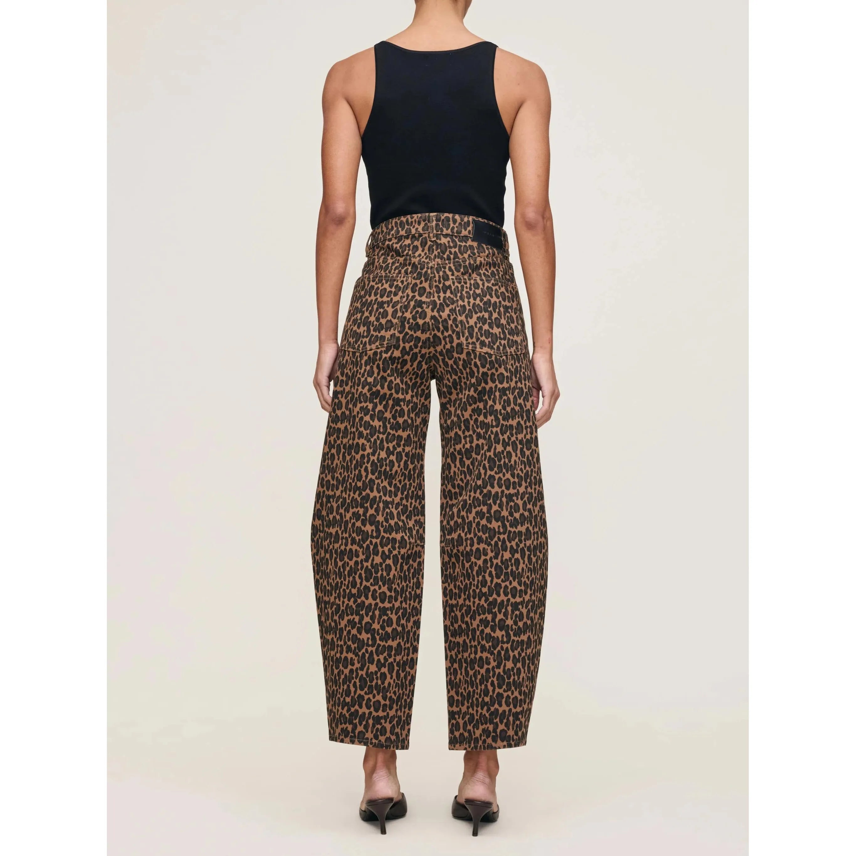 DL1961 - Miro Barrel High Rise 28" Jeans in Leopard