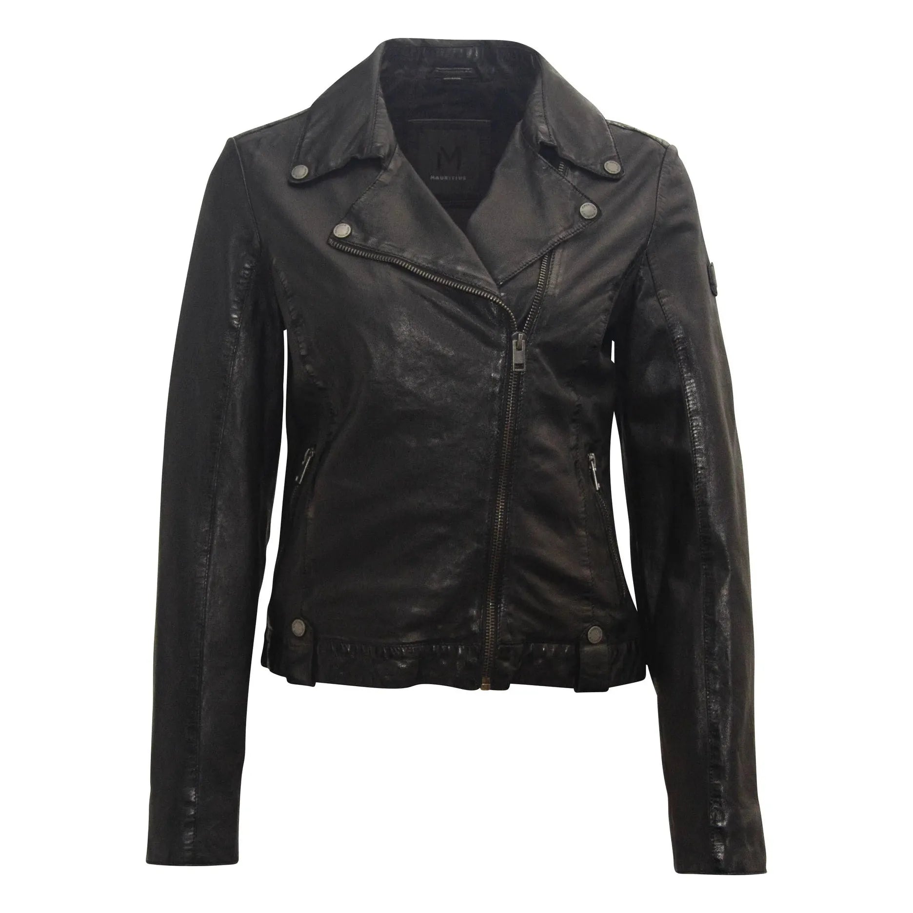 Mauritius - Fayola RF Leather Jacket in Black