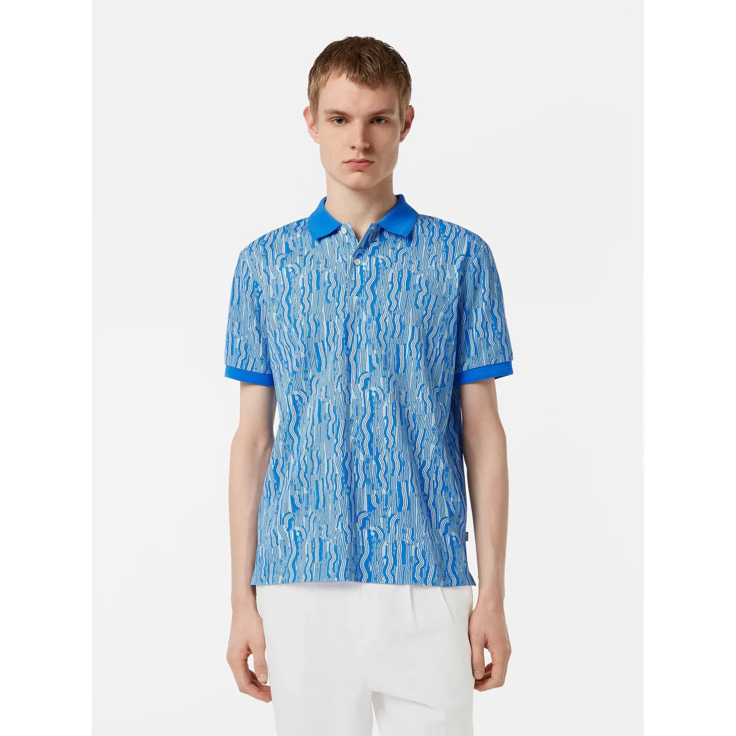 Scotch & Soda - Micro AOP Polo in Abstract Blue