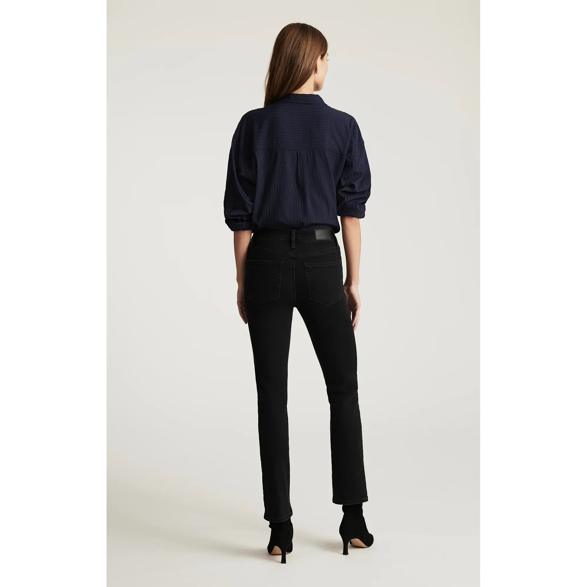 Mavi - Kendra Straight in  Dark Smoke Flex Blue