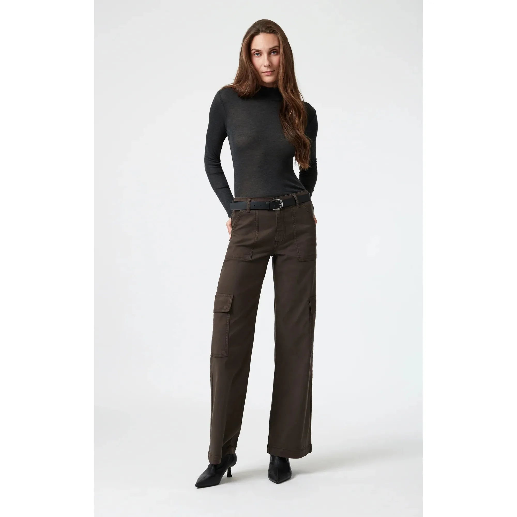 Mavi - Alva Straight Leg Cargo in Oak Luxe Twill