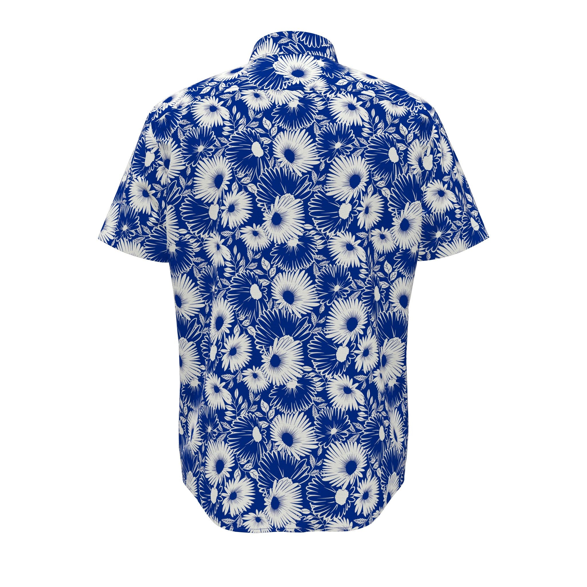 Penguin - Short Sleeve Button Up in Blue/White Floral
