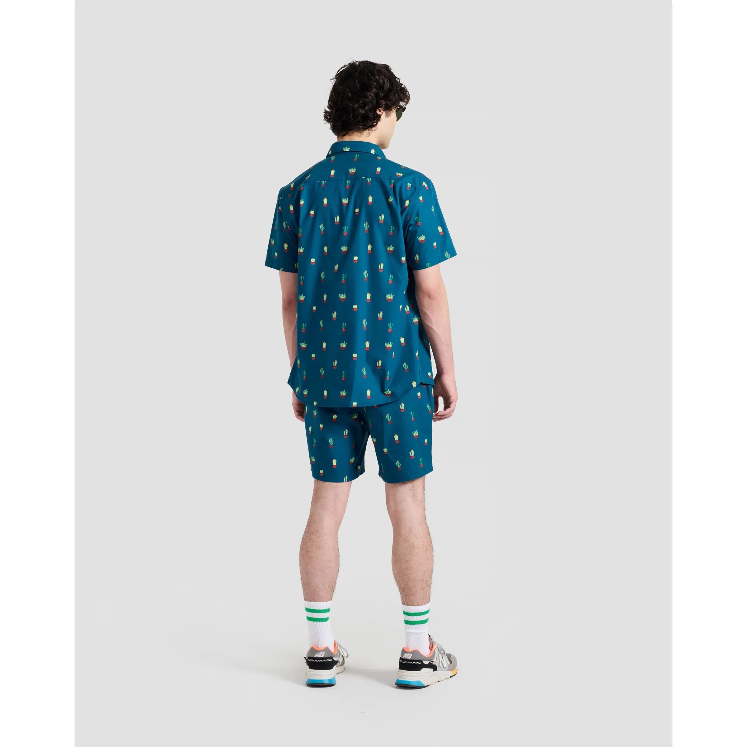 Poplin & Co - Micro Tropical Cacti Print Shirt