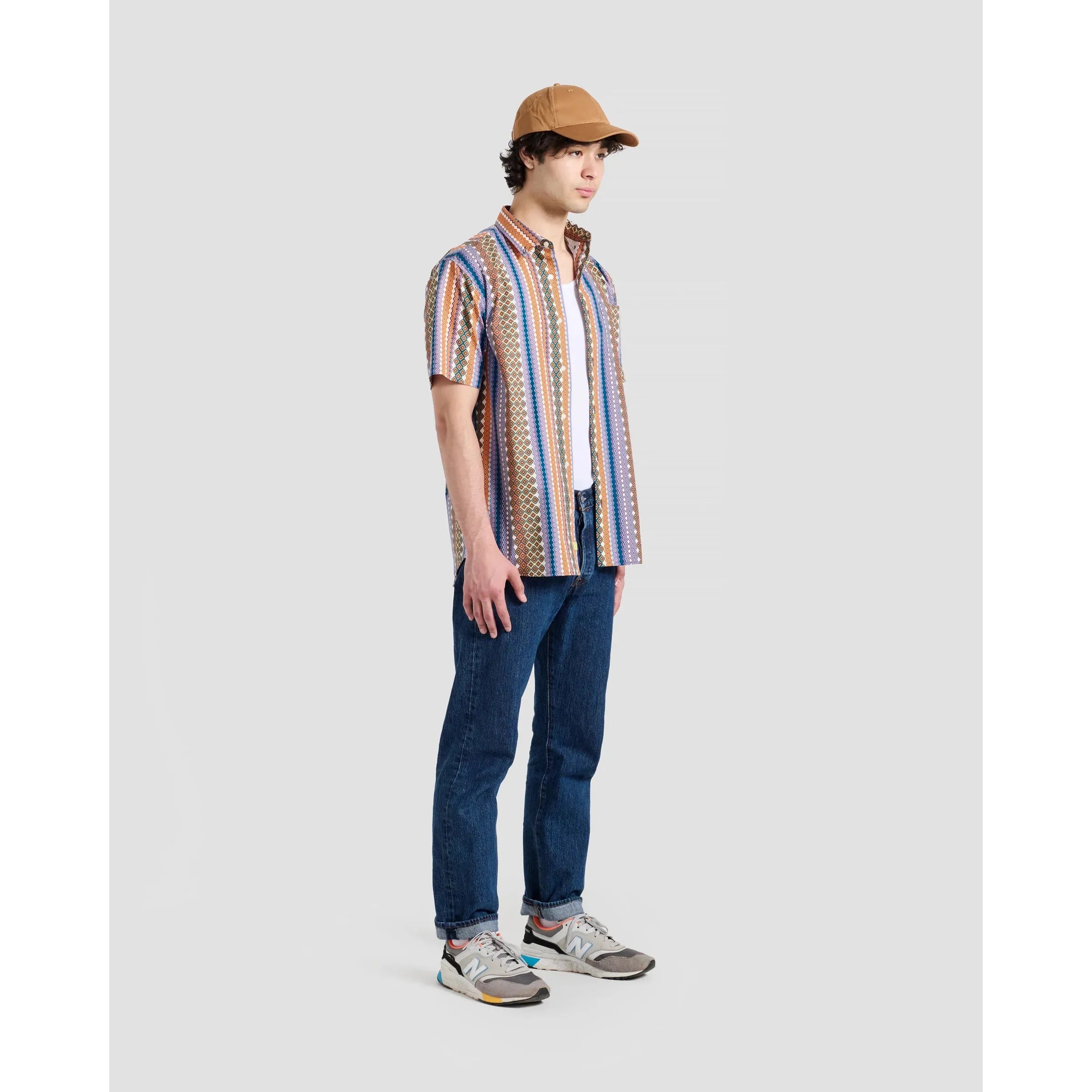 Poplin & Co - Ikat Stripe Print Shirt