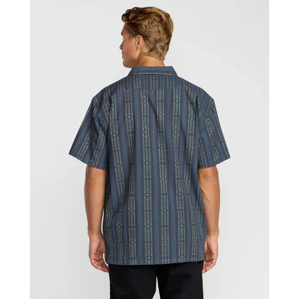 Billabong - Sundays Jacquard Short Sleeve Shirt in Dark Navy