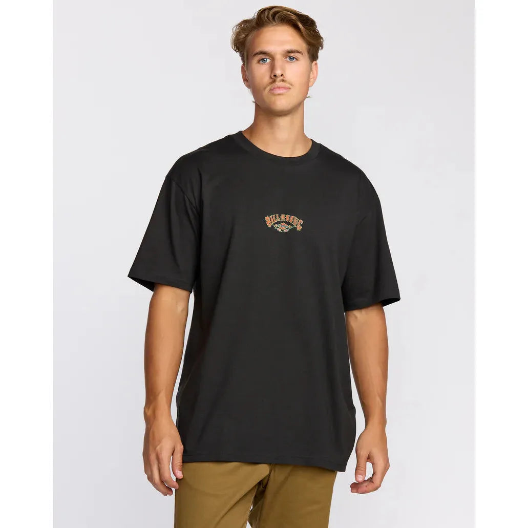 Billabong - Rose Arch Regular Short Sleeve T-Shirt in Washed Black