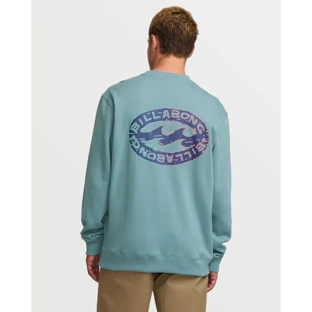 Billabong - Short Sands Crew Sweatshirt in Washed Blue