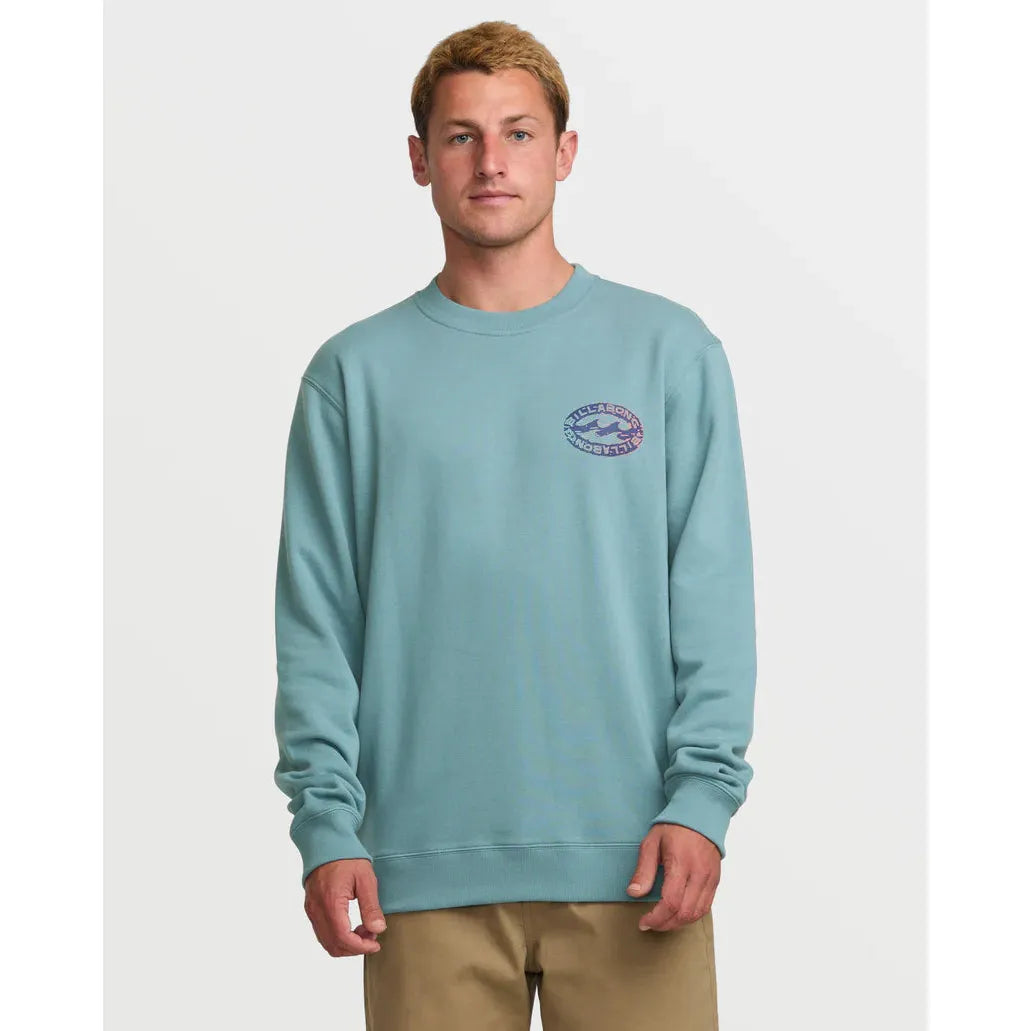 Billabong - Short Sands Crew Sweatshirt in Washed Blue