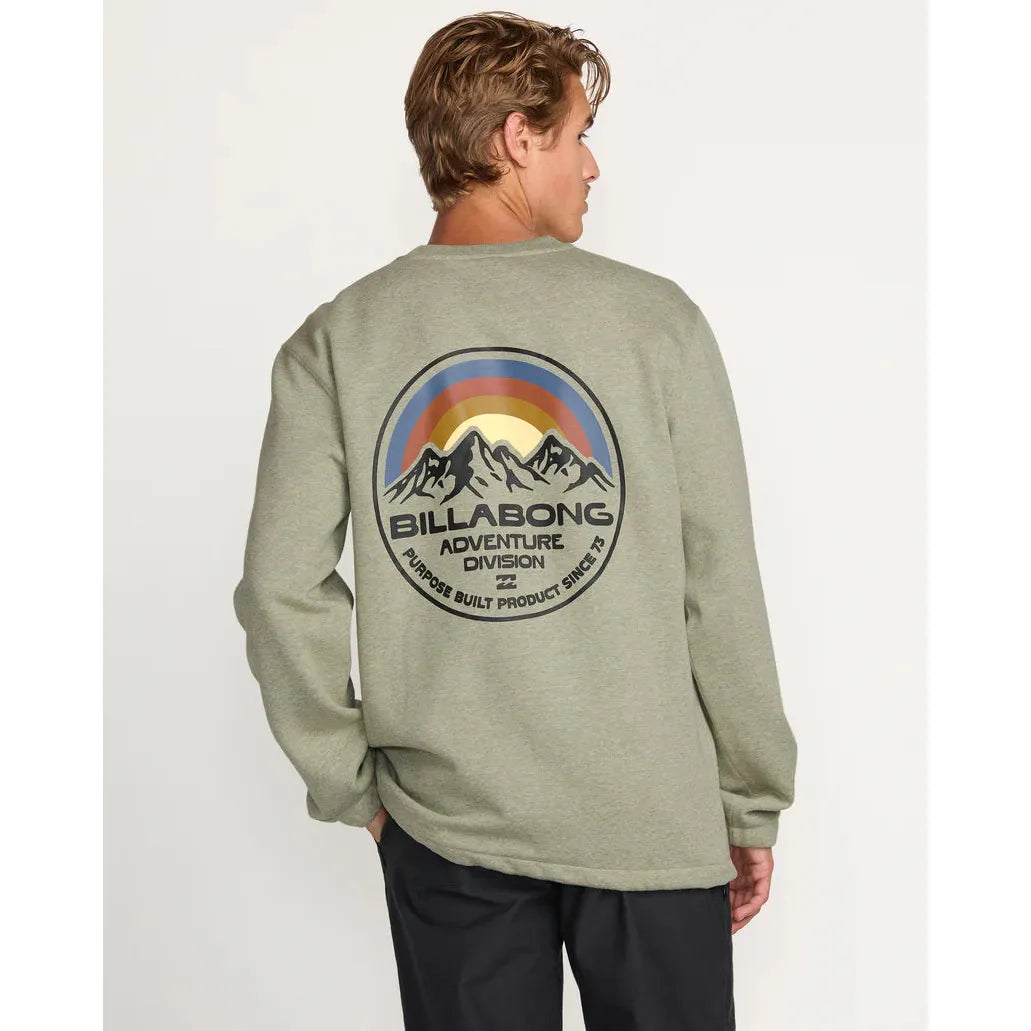 Billabong - Compass Crew Sweatshirt in Sage Heather