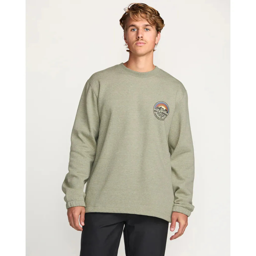 Billabong - Compass Crew Sweatshirt in Sage Heather