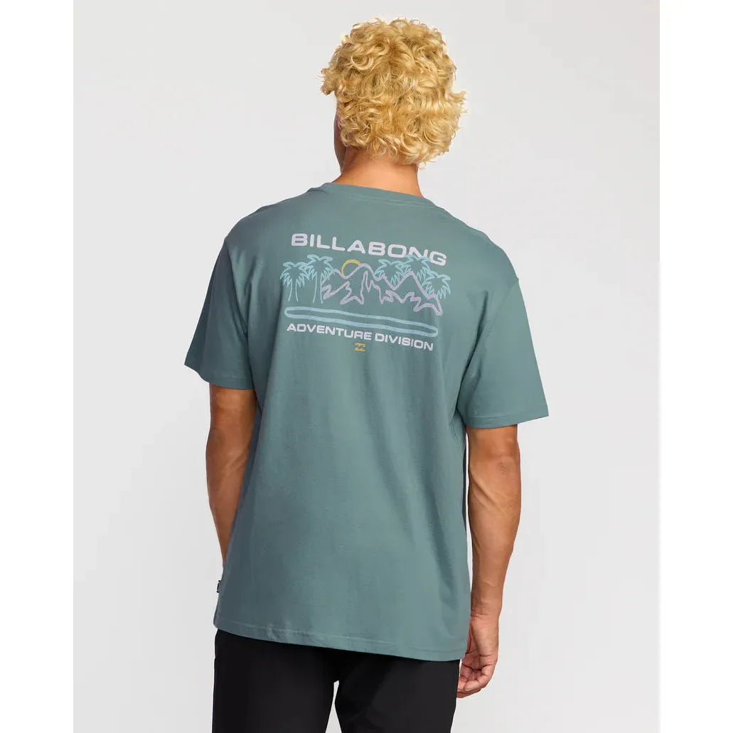 Billabong - Coastal Range A/Div Short Sleeve T-Shirt in Sea Blue