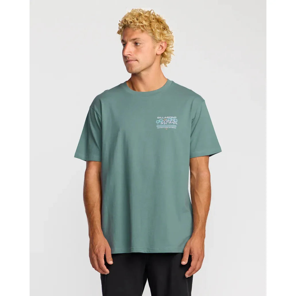 Billabong - Coastal Range A/Div Short Sleeve T-Shirt in Sea Blue