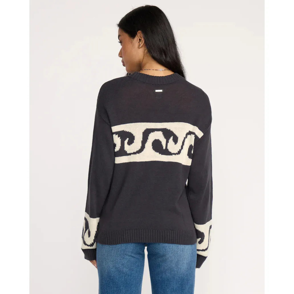 Billabong - Wave Fade Sweater in Black Sands