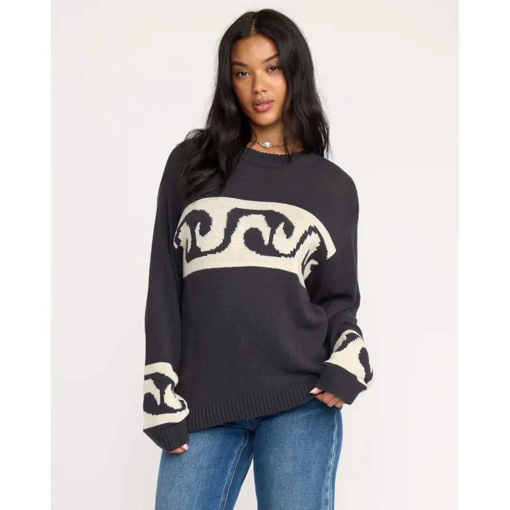 Billabong - Wave Fade Sweater in Black Sands