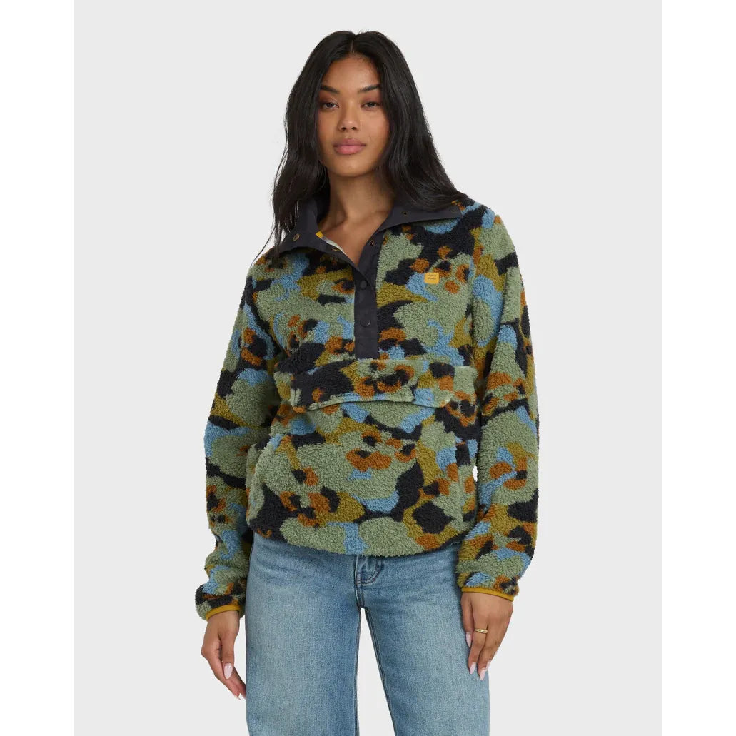 Billabong - Switchback Pullover Sweatshirt in Dark Green