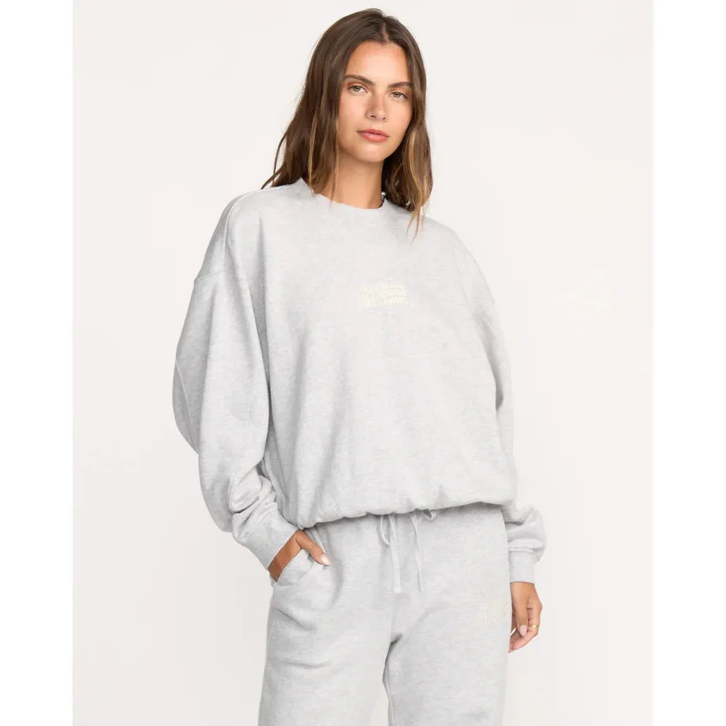 Billabong - So Sunny Crewneck in Heather Grey