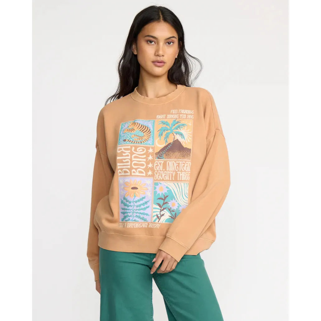 Billabong - Echo Crewneck Sweatshirt in Dusty Trails