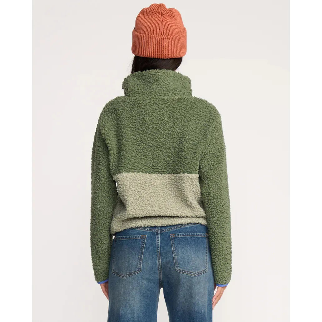 Billabong - Horizon Mock Neck Half Zip Sweatshirt in Hunter