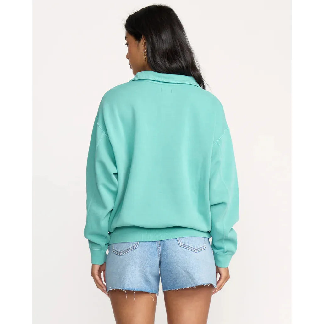 Billabong - Hula Half Zip Sweatshirt in Blue Bird