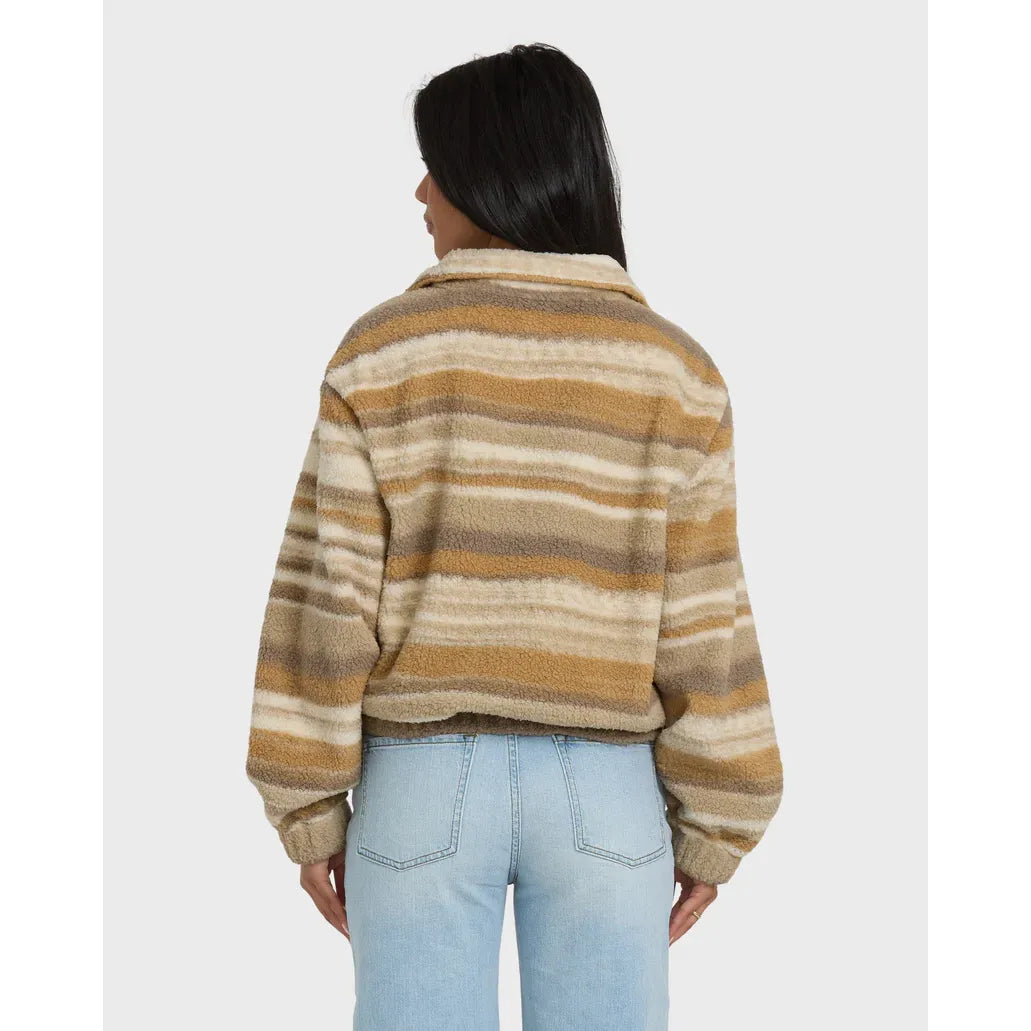 Billabong - First Light Sherpa Zip in Coyote