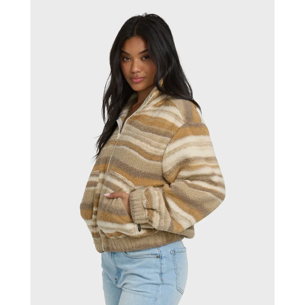 Billabong - First Light Sherpa Zip in Coyote