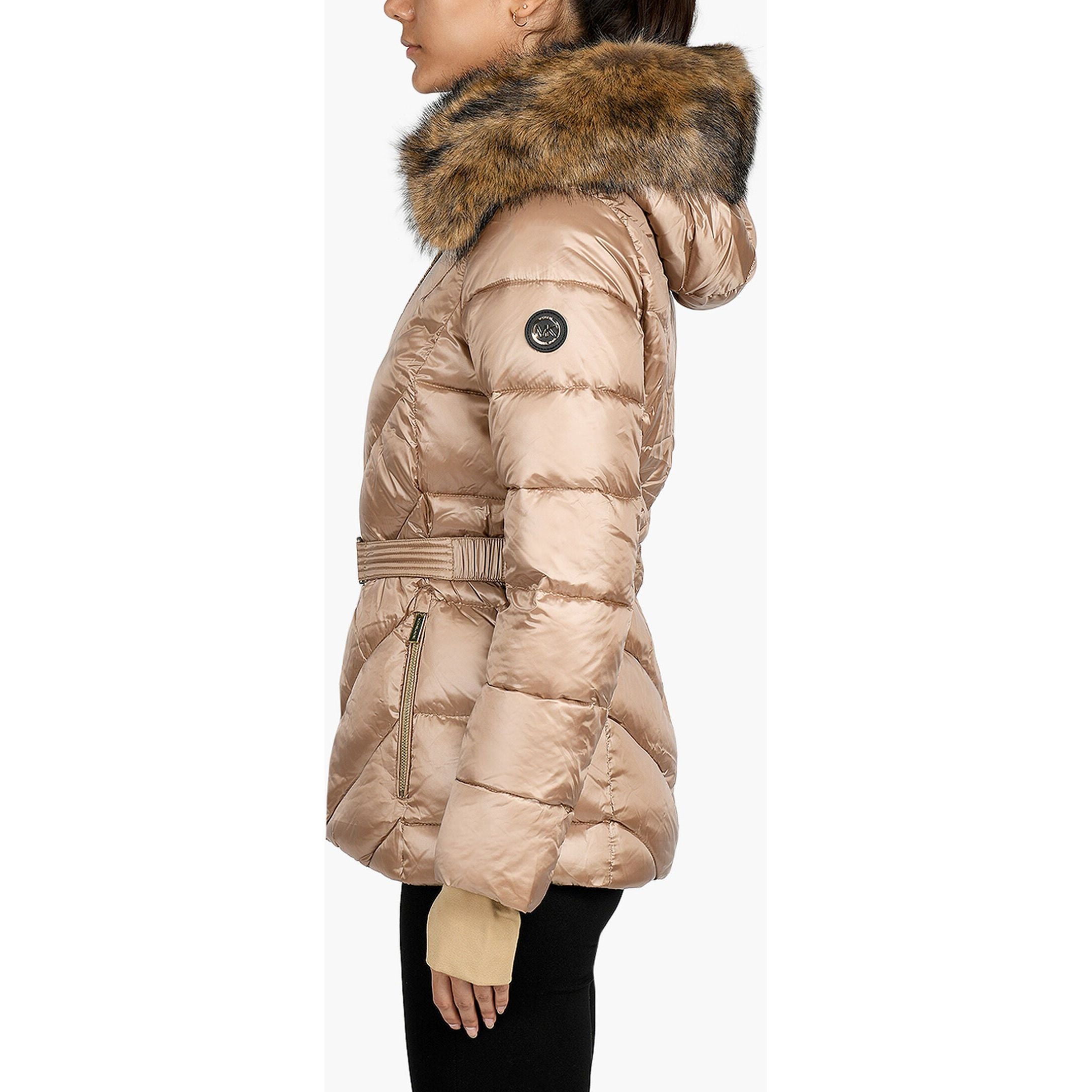 Micheal Kors - Belted Puffer in Gold
