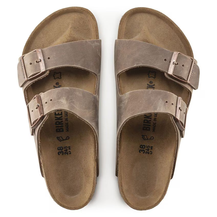 BIRKENSTOCK - Arizona Oiled Leather in Tobacco Brown R