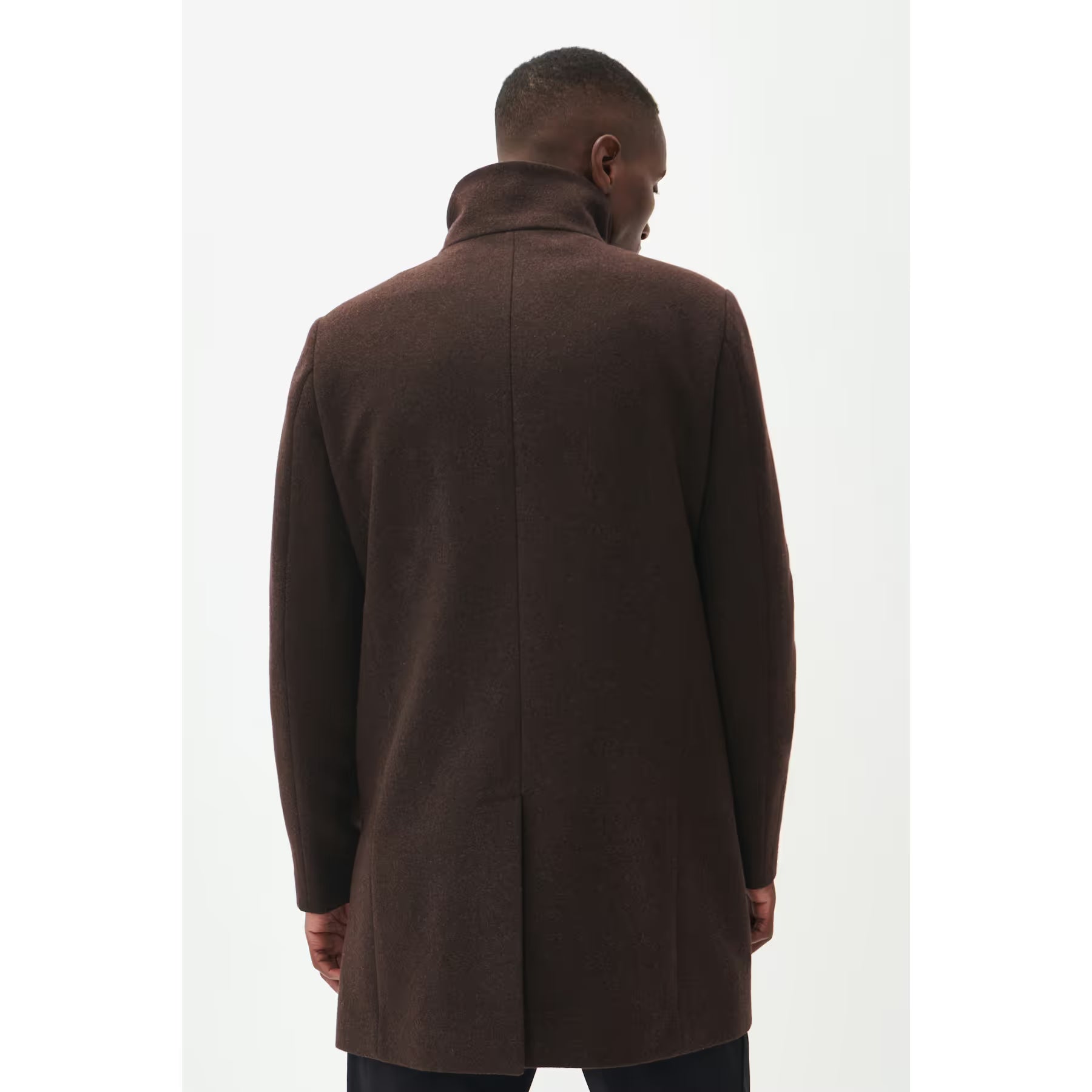 Matinique - Harvey Wool Coat in Walnut