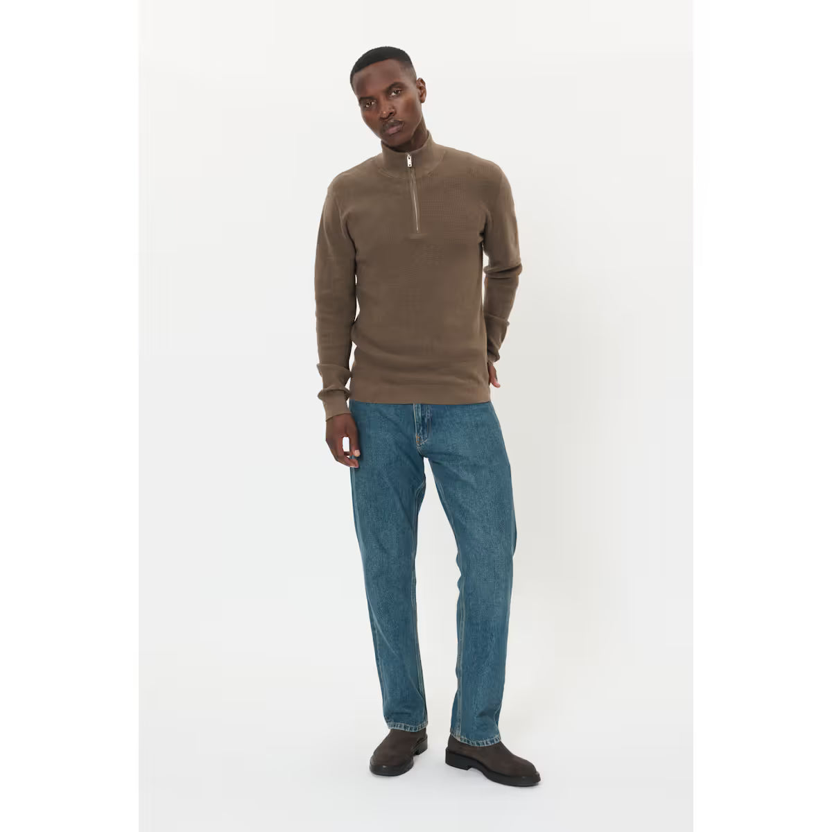 Matinique - MAlagoon Half-Zip Pullover in Moral Melange