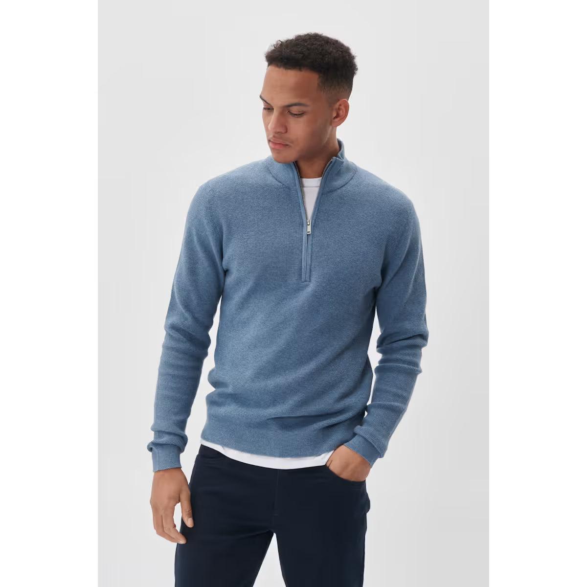 Matinique - MAlagoon Half-Zip Pullover in Captains Blue
