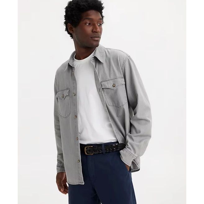 Levi's - Relaxed Fit Western Shirt in Crest Grey
