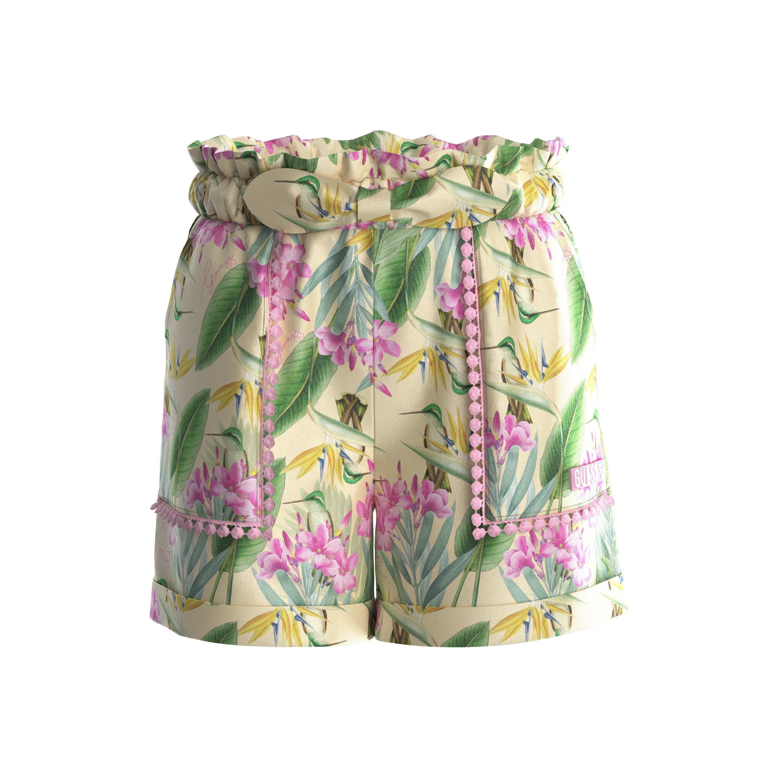 Guess - Girls Poplin Shorts in Botanical Print